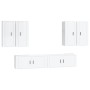 Set de muebles de TV 6 pzas madera contrachapada blanco brillo de , Muebles TV - Ref: Foro24-3188712, Precio: 394,21 €, Descu...
