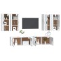 Set de muebles de TV 6 pzas madera contrachapada blanco brillo de , Muebles TV - Ref: Foro24-3188712, Precio: 394,21 €, Descu...