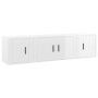 Set de muebles de TV 3 pzas madera contrachapada blanco brillo de , Muebles TV - Ref: Foro24-3188400, Precio: 106,53 €, Descu...