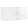 Set de muebles de TV 3 pzas madera contrachapada blanco brillo de , Muebles TV - Ref: Foro24-3188752, Precio: 166,38 €, Descu...