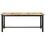 Mesa de comedor de madera maciza de mango rugosa 180x90x76 cm de , Mesas de cocina y de comedor - Ref: Foro24-287436, Precio:...