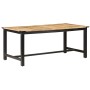 Mesa de comedor de madera maciza de mango rugosa 180x90x76 cm de , Mesas de cocina y de comedor - Ref: Foro24-287436, Precio:...