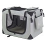 @Pet Transportín para perros nailon 70x52x50 cm gris 11072 de , Transportines y cajas para mascotas - Ref: Foro24-413714, Pre...