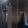 SCHÜTTE Juego de ducha fija MATAO RAIN negro cromado mate de , Cabezales de ducha - Ref: Foro24-429382, Precio: 130,29 €, Des...
