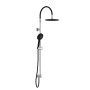 SCHÜTTE Juego de ducha fija MATAO RAIN negro cromado mate de , Cabezales de ducha - Ref: Foro24-429382, Precio: 130,29 €, Des...