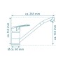 SCHÜTTE Grifo mezclador de fregadero DANTE cromado de , Grifos - Ref: Foro24-438704, Precio: 42,39 €, Descuento: %