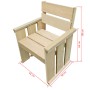 Set de comedor de jardín 4 piezas madera de pino impregnada de , Conjuntos de jardín - Ref: Foro24-43262, Precio: 374,39 €, D...