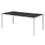Juego de comedor de jardín 9 piezas de acero negro de , Conjuntos de jardín - Ref: Foro24-43306, Precio: 440,04 €, Descuento: %