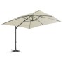 Sombrilla jardín voladiza con palo de aluminio arena 300x300 cm de , Sombrillas - Ref: Foro24-44632, Precio: 289,20 €, Descue...