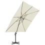 Sombrilla jardín voladiza con palo de aluminio arena 300x300 cm de , Sombrillas - Ref: Foro24-44632, Precio: 289,20 €, Descue...
