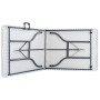 Mesa de jardín plegable con 2 bancos acero y HDPE blanco 180 cm de , Conjuntos de jardín - Ref: Foro24-48833, Precio: 178,60 ...