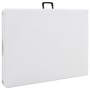 Mesa de jardín plegable con 2 bancos acero y HDPE blanco 180 cm de , Conjuntos de jardín - Ref: Foro24-48833, Precio: 178,60 ...