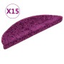 Alfombras de peldaños de escalera 15 uds violeta 56x17x3 cm de , Alfombrillas para escalones - Ref: Foro24-133897, Precio: 75...