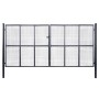 Puerta de malla de jardín acero galvanizado 400x200 cm gris de , Puertas de jardín - Ref: Foro24-143379, Precio: 646,96 €, De...