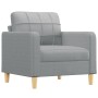 Juego de sofás con cojines 3 piezas tela gris claro de , Sofás - Ref: Foro24-3201258, Precio: 670,30 €, Descuento: %