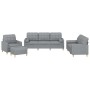 Juego de sofás con cojines 4 piezas tela gris claro de , Sofás - Ref: Foro24-3201266, Precio: 700,07 €, Descuento: %