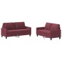 Juego de sofás con cojines 2 piezas tela rojo tinto de , Sofás - Ref: Foro24-3201450, Precio: 399,43 €, Descuento: %
