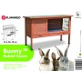 FLAMINGO Conejera Bunny 90 marrón 91x45x70 cm de , Jaulas y habitáculos para animales pequeños - Ref: Foro24-439666, Precio: ...