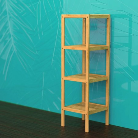 EISL Estante de baño 4 compartimentos bambú 34x33x110 cm de , Librerías y estanterías - Ref: Foro24-438816, Precio: 62,67 €, ...