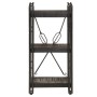 Estantería de 3 niveles madera maciza de mango negro 40x30x80cm de , Librerías y estanterías - Ref: Foro24-320625, Precio: 10...