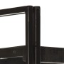 Estantería de 3 niveles madera maciza de mango negro 40x30x80cm de , Librerías y estanterías - Ref: Foro24-320625, Precio: 10...