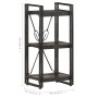 Estantería de 3 niveles madera maciza de mango negro 40x30x80cm de , Librerías y estanterías - Ref: Foro24-320625, Precio: 10...