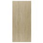 Estantería/Aparador contrachapada blanco y roble 66x30x130 cm de , Librerías y estanterías - Ref: Foro24-800158, Precio: 67,6...