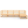 Juego de muebles de jardín 5 piezas madera maciza de pino de , Conjuntos de jardín - Ref: Foro24-3075534, Precio: 285,46 €, D...