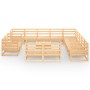 Juego de muebles de jardín 14 piezas madera maciza de pino de , Conjuntos de jardín - Ref: Foro24-3075969, Precio: 827,40 €, ...