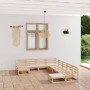 Juego de muebles de jardín 10 piezas madera maciza de pino de , Conjuntos de jardín - Ref: Foro24-3076024, Precio: 644,29 €, ...