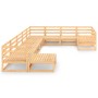 Juego de muebles de jardín 10 piezas madera maciza de pino de , Conjuntos de jardín - Ref: Foro24-3076024, Precio: 644,29 €, ...