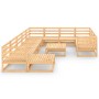 Juego de muebles de jardín 12 piezas madera maciza de pino de , Conjuntos de jardín - Ref: Foro24-3076039, Precio: 743,56 €, ...