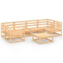 Juego de muebles de jardín 7 piezas madera maciza de pino de , Conjuntos de jardín - Ref: Foro24-3076244, Precio: 376,50 €, D...