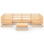 Juego de muebles de jardín 7 piezas madera maciza de pino de , Conjuntos de jardín - Ref: Foro24-3076244, Precio: 376,50 €, D...