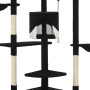Rascador para gatos con poste de sisal negro y blanco 203 cm de , Mobiliario para gatos - Ref: Foro24-170530, Precio: 143,01 ...