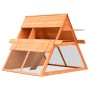 Conejera de madera maciza de pino y abeto 152x128x108 cm de , Jaulas y habitáculos para animales pequeños - Ref: Foro24-17064...