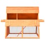 Conejera de madera maciza de pino y abeto 152x128x108 cm de , Jaulas y habitáculos para animales pequeños - Ref: Foro24-17064...