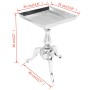 Mesita auxiliar cuadrada aluminio plateada de , Mesas auxiliares - Ref: Foro24-243511, Precio: 138,58 €, Descuento: %