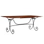 Mesa de comedor madera maciza acabado miel 200x100x76 cm de , Mesas de cocina y de comedor - Ref: Foro24-245643, Precio: 285,...