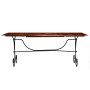 Mesa de comedor madera maciza acabado miel 200x100x76 cm de , Mesas de cocina y de comedor - Ref: Foro24-245643, Precio: 285,...