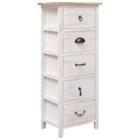 Armario auxiliar de madera de paulownia 35x25x87 cm de , Cajoneras - Ref: Foro24-284077, Precio: 130,06 €, Descuento: %