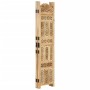 Biombo 4 paneles tallado a mano madera maciza mango 160x165 cm de , Divisores de ambientes - Ref: Foro24-285316, Precio: 300,...