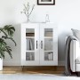 Aparador de madera contrachapada blanco brillante 69,5x34x90 cm de , Aparadores - Ref: Foro24-827782, Precio: 67,29 €, Descue...
