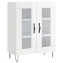Aparador de madera contrachapada blanco brillante 69,5x34x90 cm de , Aparadores - Ref: Foro24-827782, Precio: 67,29 €, Descue...