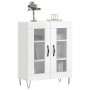 Aparador de madera contrachapada blanco brillante 69,5x34x90 cm de , Aparadores - Ref: Foro24-827782, Precio: 67,29 €, Descue...