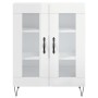 Aparador de madera contrachapada blanco brillante 69,5x34x90 cm de , Aparadores - Ref: Foro24-827782, Precio: 67,29 €, Descue...