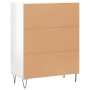 Aparador de madera contrachapada blanco brillante 69,5x34x90 cm de , Aparadores - Ref: Foro24-827782, Precio: 67,29 €, Descue...
