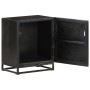 Mesita de noche madera maciza acacia y mango negro 40x30x50 cm de , Mesitas de noche - Ref: Foro24-321614, Precio: 88,35 €, D...
