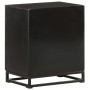 Mesita de noche madera maciza acacia y mango negro 40x30x50 cm de , Mesitas de noche - Ref: Foro24-321614, Precio: 88,35 €, D...