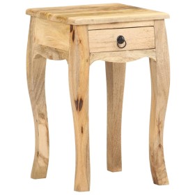 Mesita de noche de madera maciza de mango 28x28x46 cm de , Mesitas de noche - Ref: Foro24-321707, Precio: 96,38 €, Descuento: %
